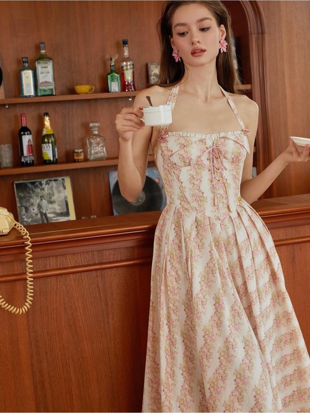 LaceMade Tuscany Rose Corset Dress Large US: 6 - Picture 15 of 16
